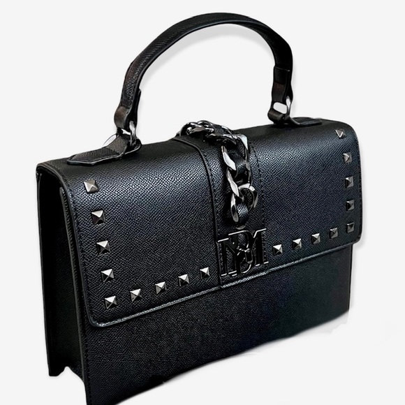 Badgley Mischka Handbags - NWT Badgley Mischka Black Hand Bag Vegan Leather